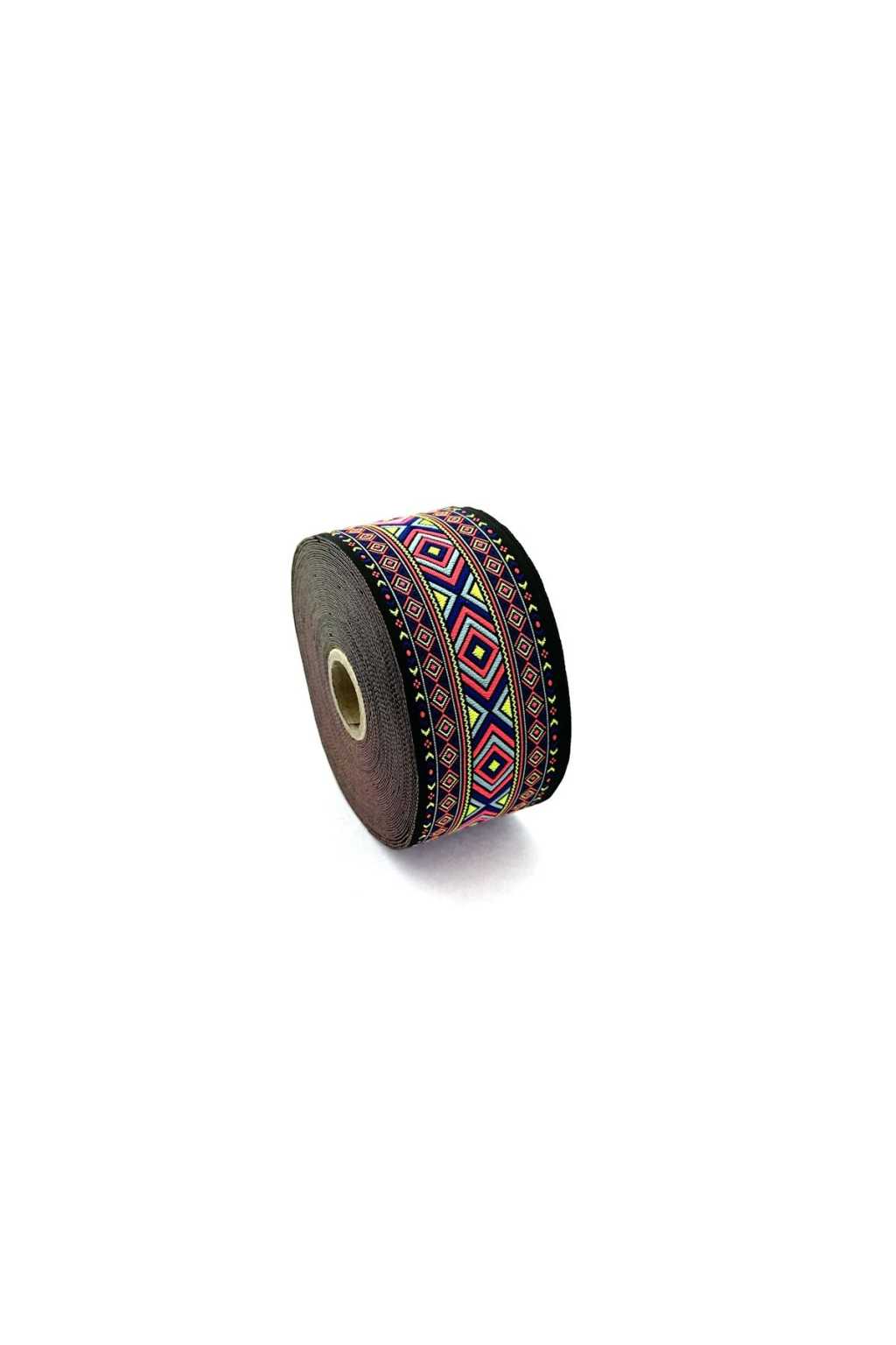 50995-V3 Ethnic Pattern Woven Border Ribbon